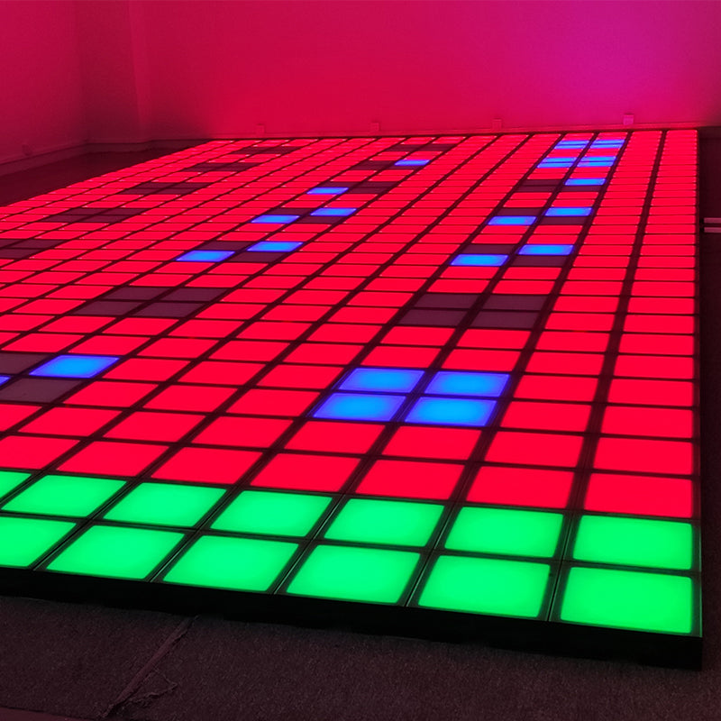 China Manufacturer Direct Wholesale Light Up Floor Tiles Game Interact Floor Effects Game Activate Games Led Floor