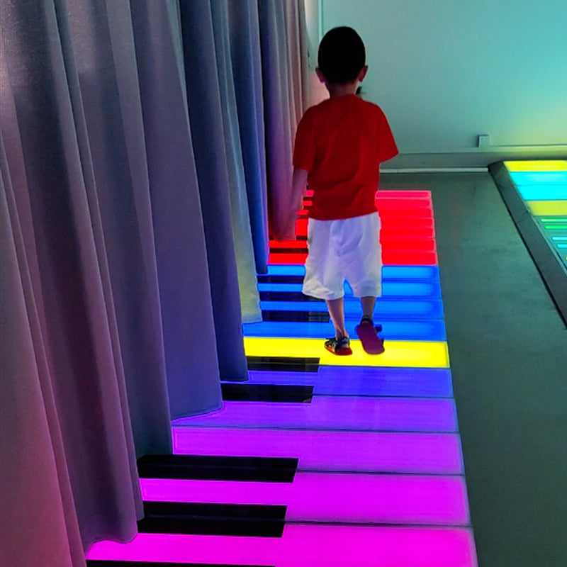 Audio Interaction Programmable RGB Outdoor Interactive LED Dancing Floor Piano