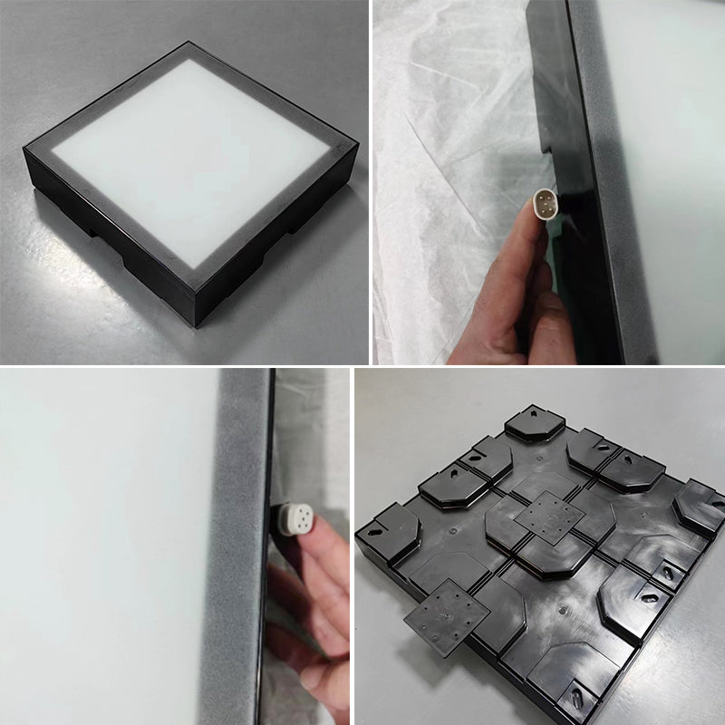 Portable Magnet 3D Activate Game Led Floor 30x30cm Interactive Light Active Game Led Floor For Dance Room