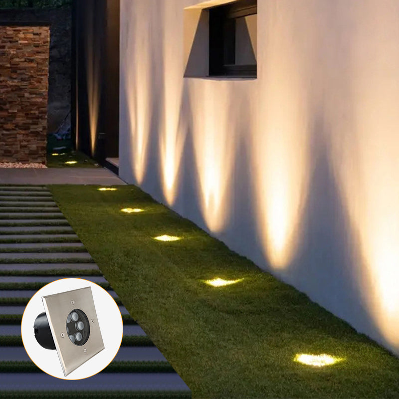 Recessed outdoor round square led cob underground light rgb 2700-6500k buried inground light