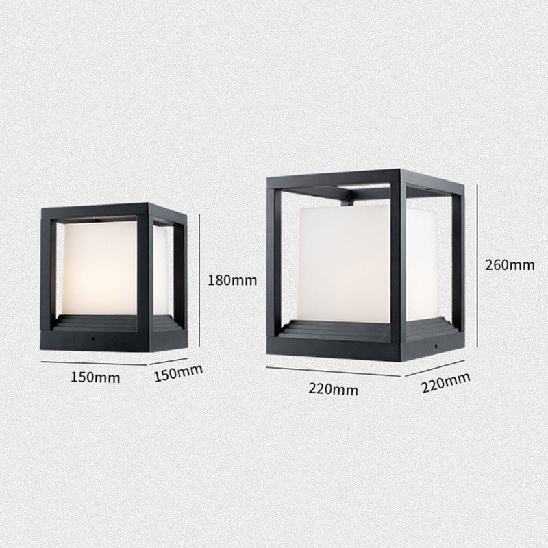 Outdoor European Villa Courtyard Gate Column Light Waterproof Aluminium Garden Landscape Lamps Pillar Light