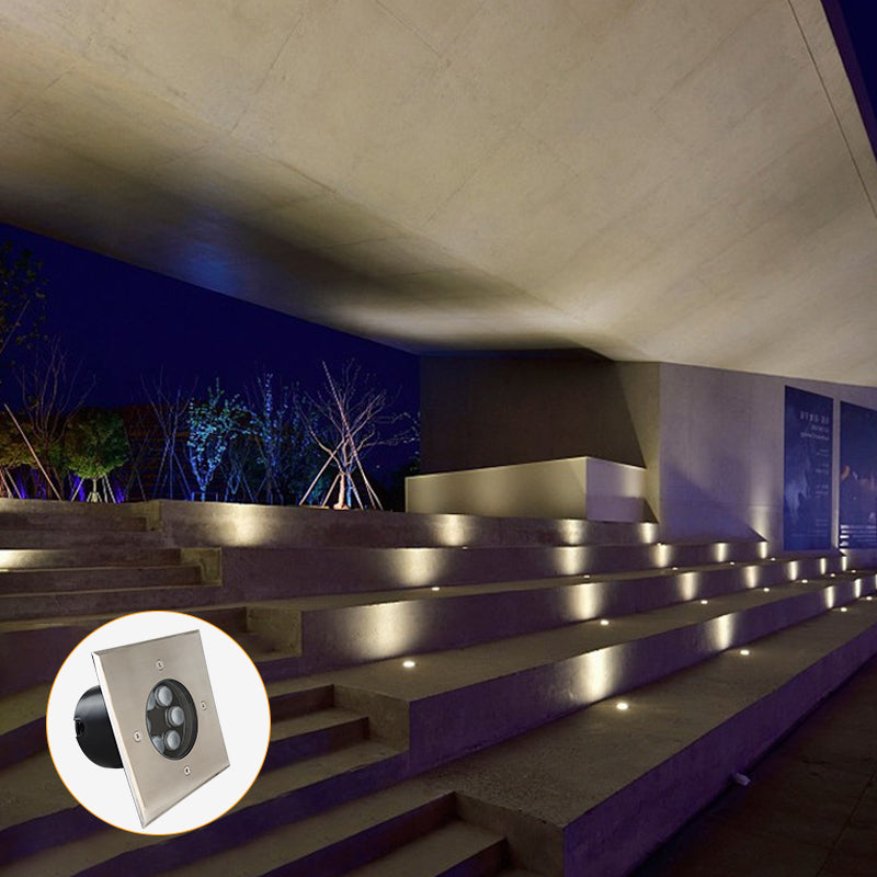 Recessed outdoor round square led cob underground light rgb 2700-6500k buried inground light