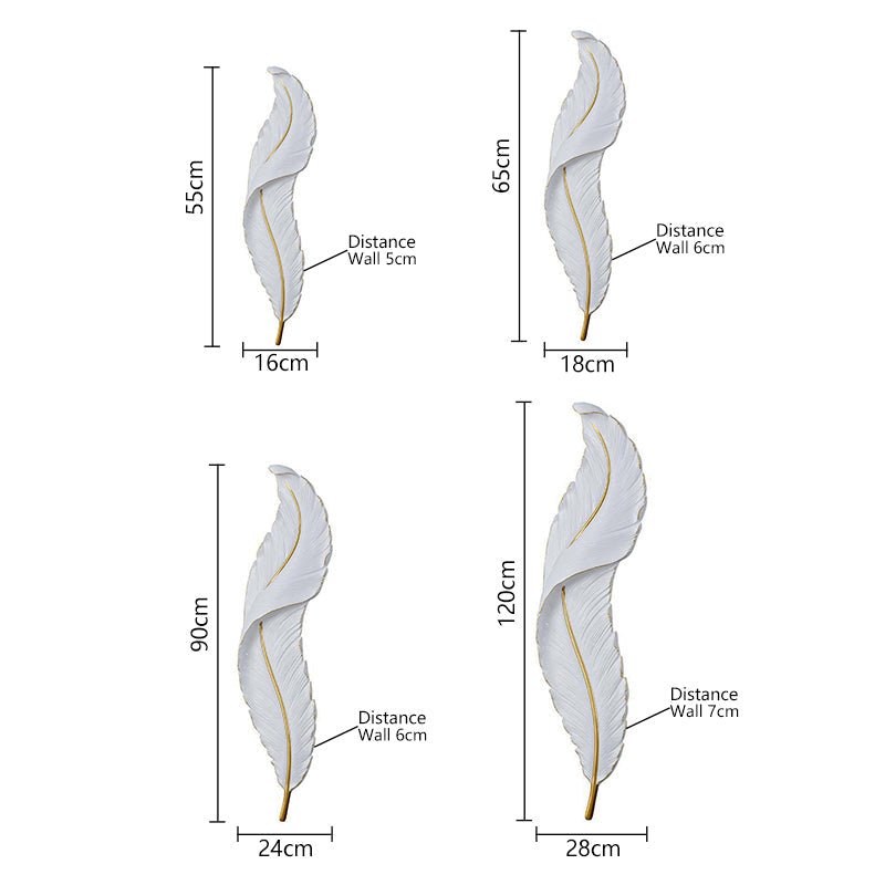 Modern Light For Home Wall Lamps Hotel Villa Project Decorative Led Lamp Creative Modern Feather Light Design Wall Lights