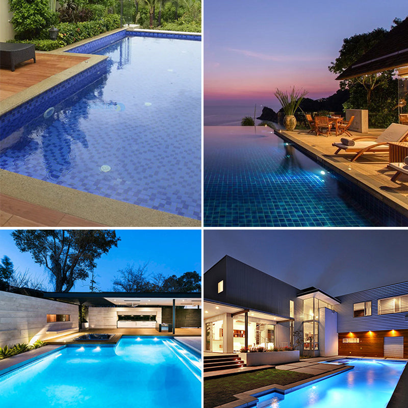 ABS Ip68 Waterproof Wall-Mounted Pool Lamp 12V 35W Remote Control Color Changing Rgb Led Underwater Swimming Pool Light