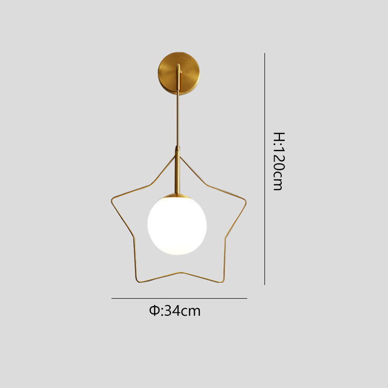 Simple Living Room Aisle Corridor Balcony Fashion Personality Creative Bedroom Bedside Wall Lamp