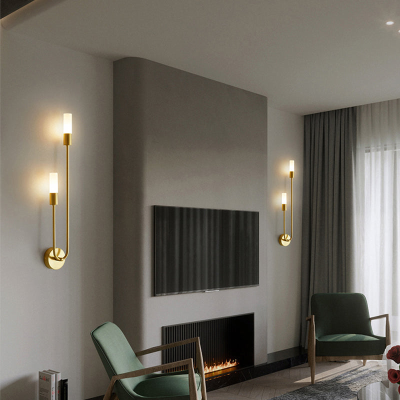 Dropshipping New Trendy Modern Simple LED Wall Sconces Light for Living Room Bedroom Lighting U-shape Wall Mounted Light