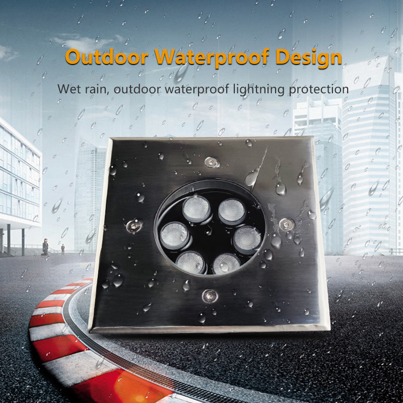 Recessed outdoor round square led cob underground light rgb 2700-6500k buried inground light