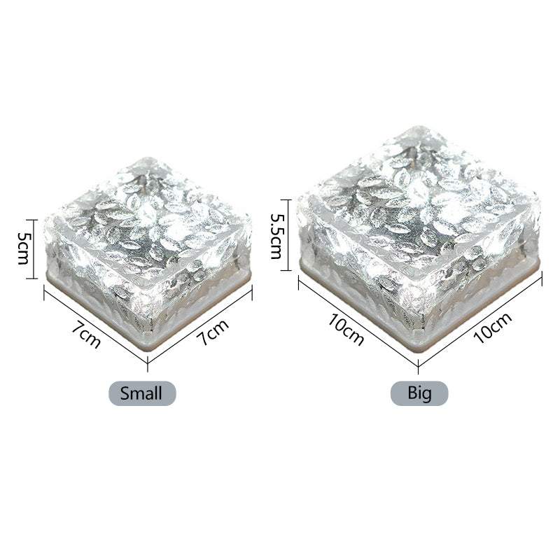 Solar Lights LED Ice Flower Ground Buried Lamp for Outdoor Yard Dock Road Path Garden Decoration