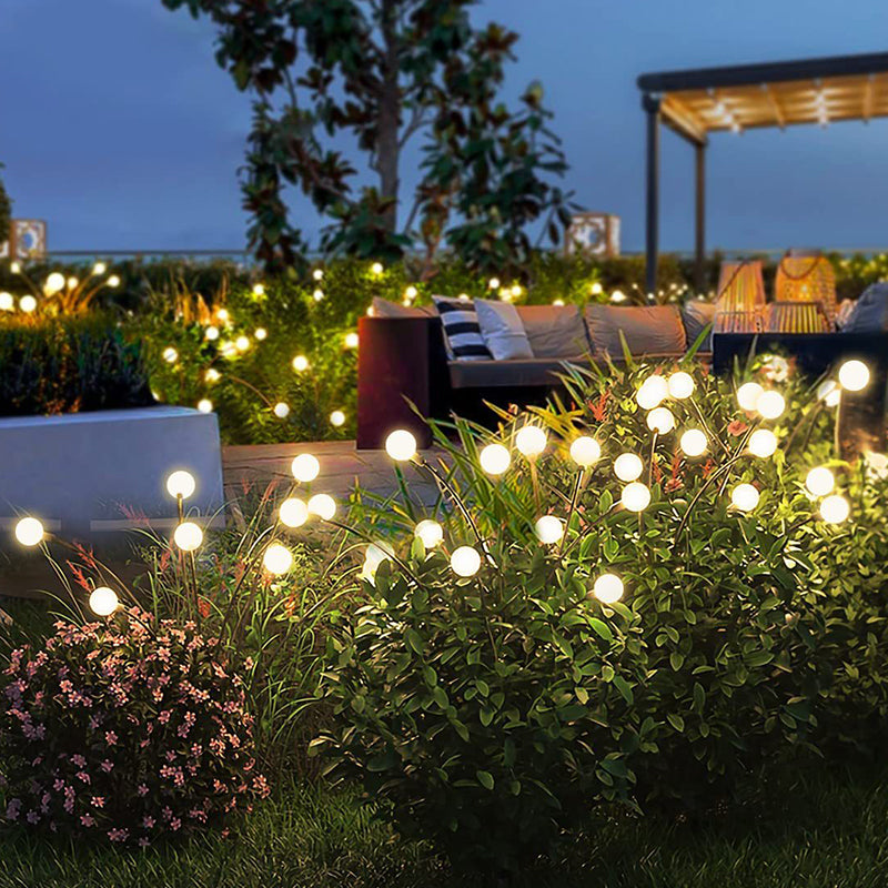 6 Led 8 led 10 Led Outdoor Solar Powered Decorations Firefly Garden Light