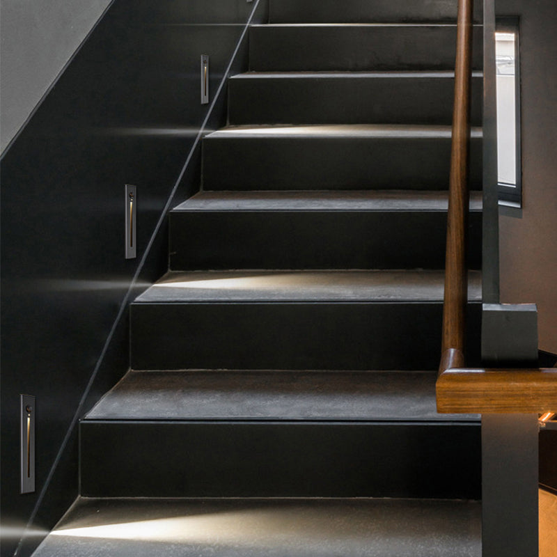 Led Stair Light Step Sensor Outdoor Waterproof Aluminum Floor Lamp Indoor Modern Embedded Corner Wall Lighting
