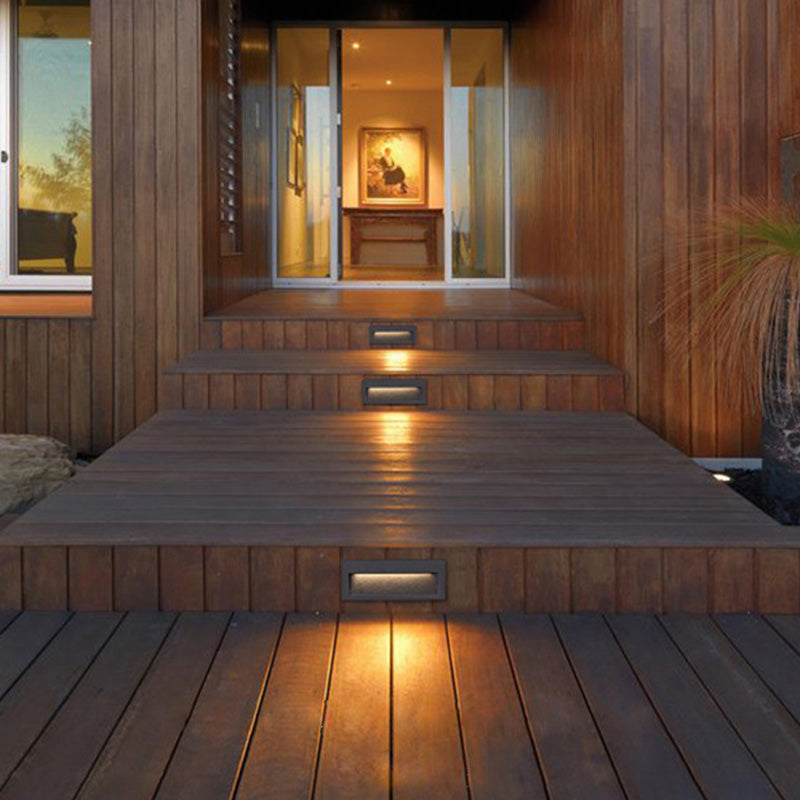 Outdoor Indoor Waterproof IP65 Mini Square Smart Recessed Motion Sensor Step Lights Side Staircase LED Stair Wall light