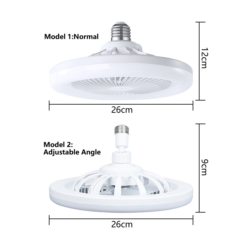 Ceiling Fans with Remote Control and Light LED Lamp Fan E27 Converter Base Smart Silent Ceiling Fans for Bedroom Living Room