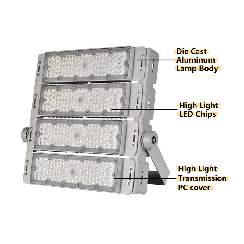 Manufacturer Outdoor 200w 300W 400W 500W 600W 1000W Modular LED Flood Light Basketball Soccer Stadium Sports Field Tunnel Light