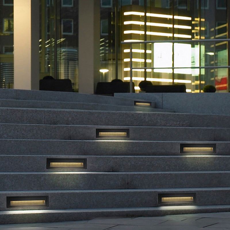 Outdoor Indoor Waterproof IP65 Mini Square Smart Recessed Motion Sensor Step Lights Side Staircase LED Stair Wall light