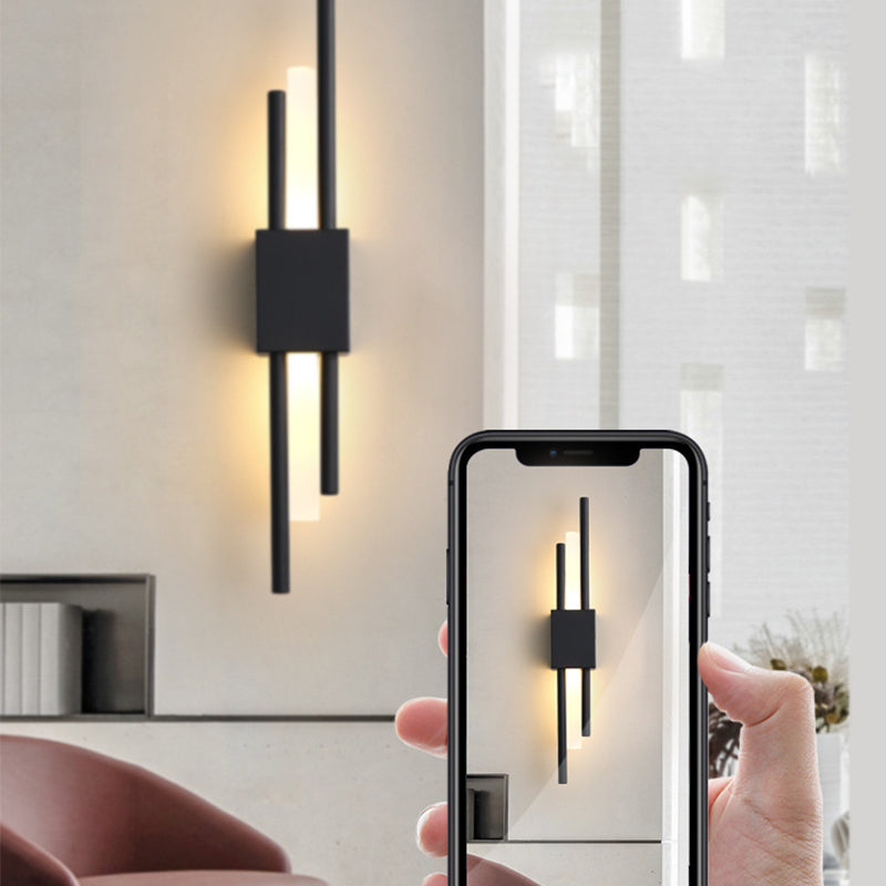 Modern Simple Indoor Decoration Bedside Background Creative Iron Acrylic Nordic LED Wall Lamp