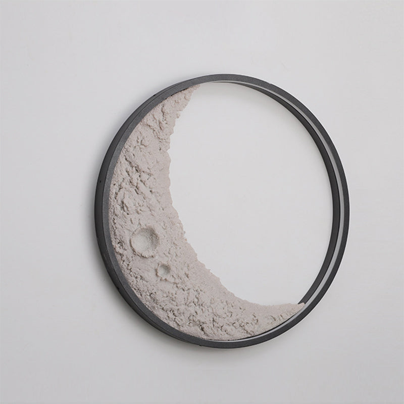 Indoor Outdoor Waterproof LED Modern Art Wall Light Moon Modeling Decorative Wall Lamp