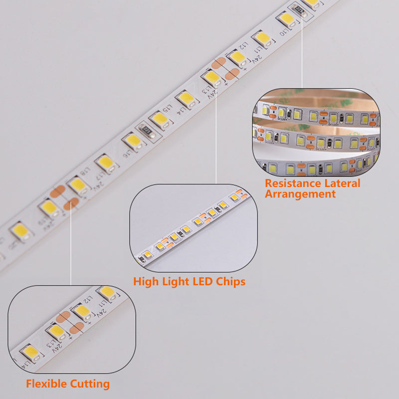 Commercial Lighting 60leds/m 120leds/m SMD 2835 Strip Light 2700K 6500K 2835 Led Strip Light