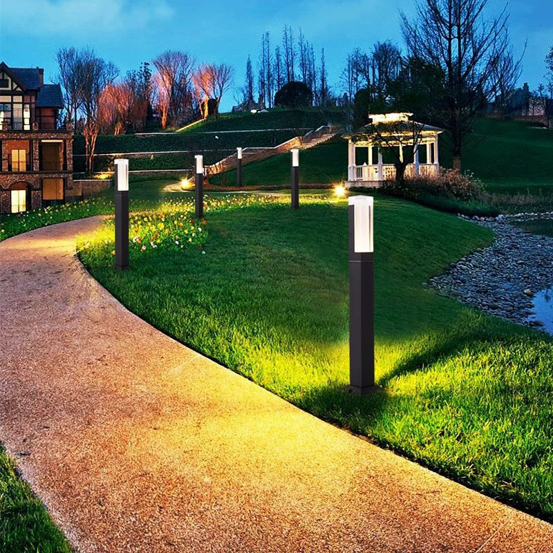 IP65 Outdoor Aluminum Acrylic Landscape Lawn Light 30CM 40CM 60CM 80CM Multi Size Garden Lamp Post LED Light