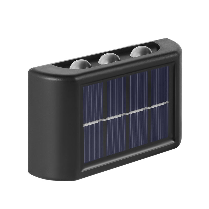 Waterproof Outdoor Garden Fence Lamp Wall Mounted Led Solar Up And Down Wall Light