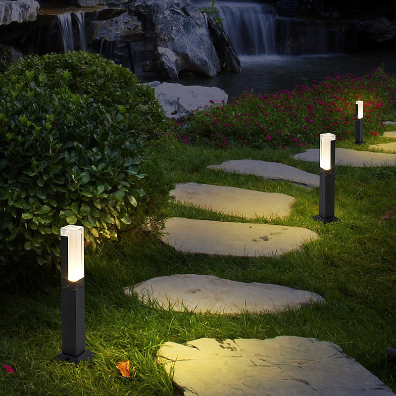 IP65 Outdoor Aluminum Acrylic Landscape Lawn Light 30CM 40CM 60CM 80CM Multi Size Garden Lamp Post LED Light