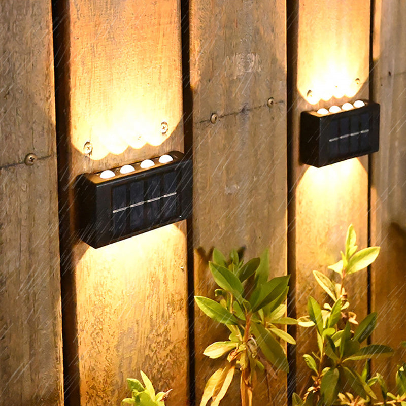 Waterproof Outdoor Garden Fence Lamp Wall Mounted Led Solar Up And Down Wall Light
