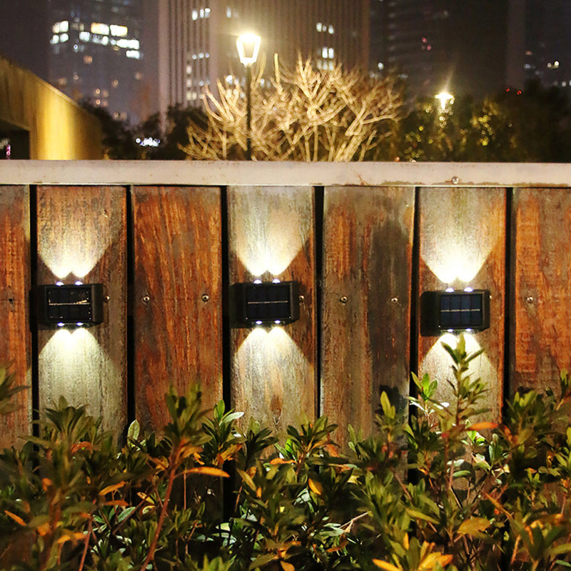 Waterproof Outdoor Garden Fence Lamp Wall Mounted Led Solar Up And Down Wall Light