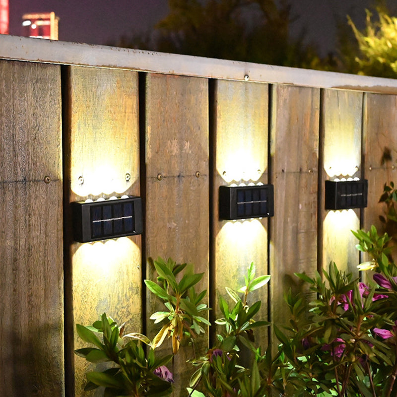 Waterproof Outdoor Garden Fence Lamp Wall Mounted Led Solar Up And Down Wall Light