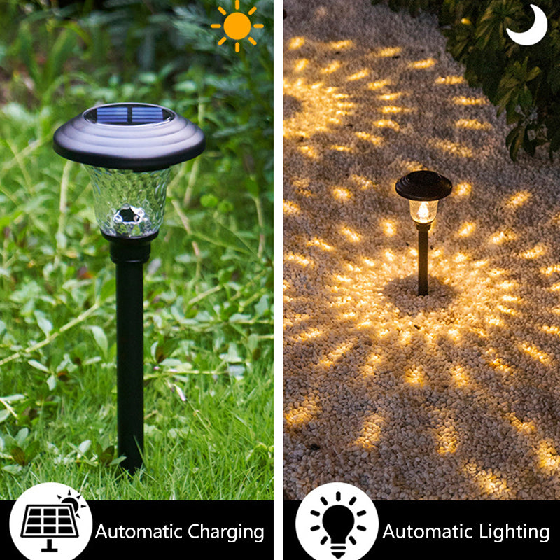Solar Outdoor Garden Decorative Lights Solar Garden Warm Light Waterproof Solar Pathway Landscape Lights