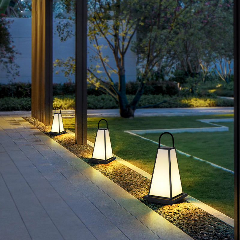 NEW Outdoor landscape LED Post Lamp Decoration Solar Garden Lantern Light