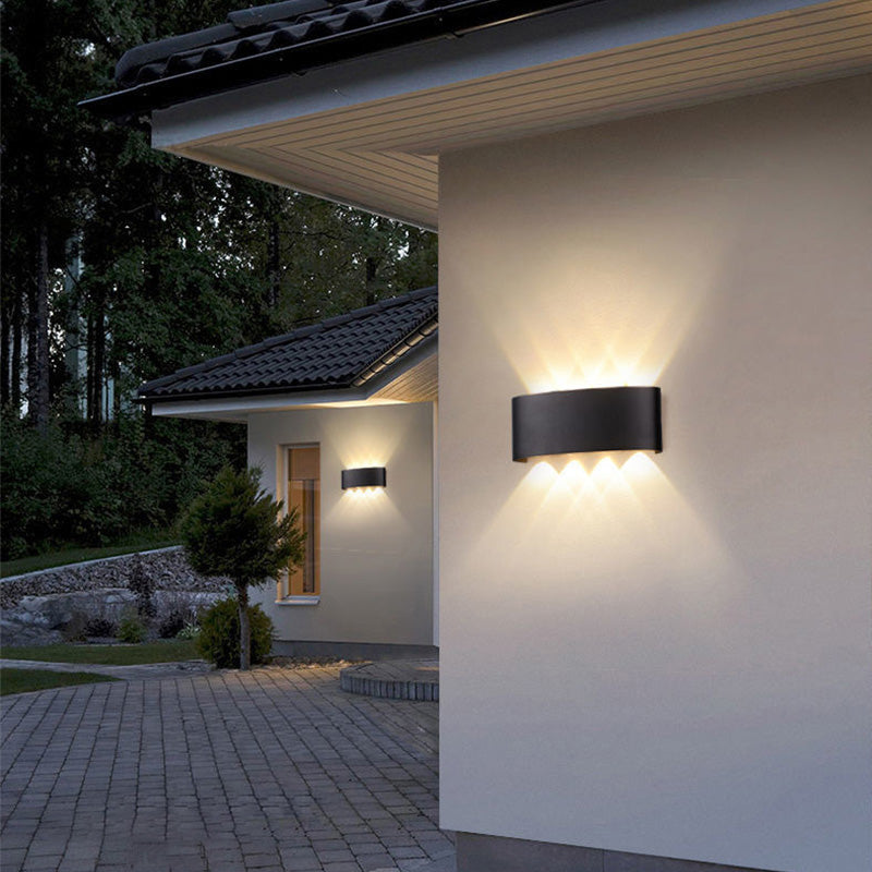 Outdoor Garden Light Led Wall Mount Lamp Decorative Up And Down Lighting Wall Light For Garden Yard