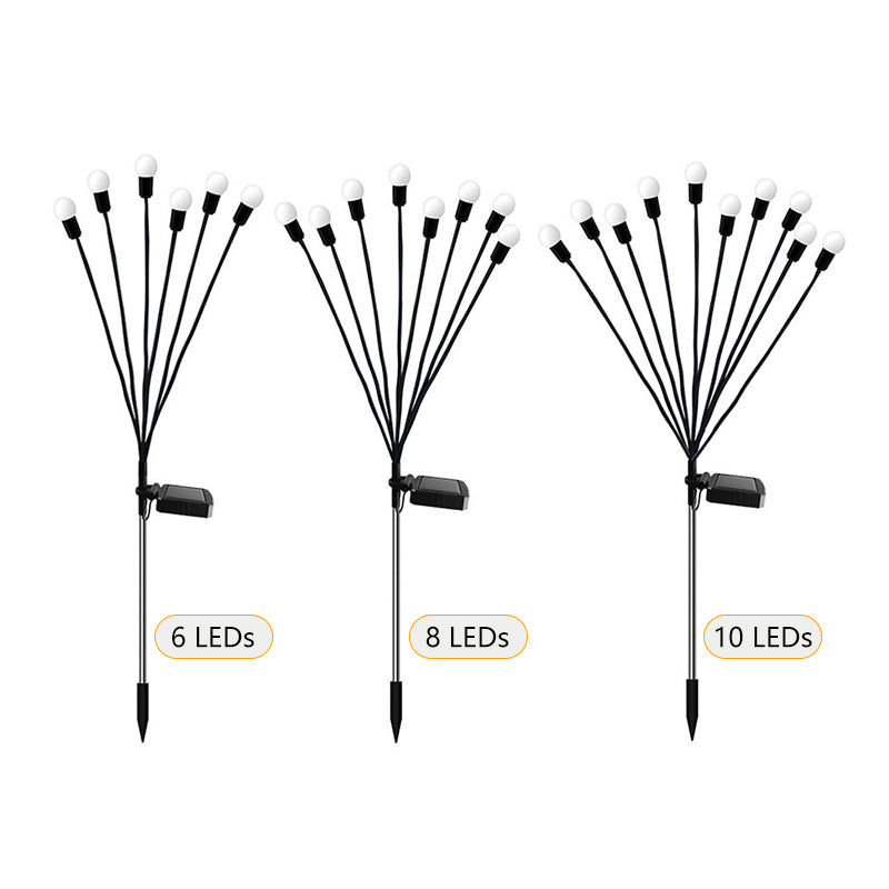 Outdoor Solar Pathway Light IP65 Waterproof Firework 6/8/10 heads Led Solar Garden Lamp Swaying Firefly Light