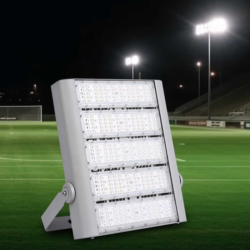150W Outdoor Bright Led Stadium Flood Lights Daylight 6500K with 3 Modules Adjustable