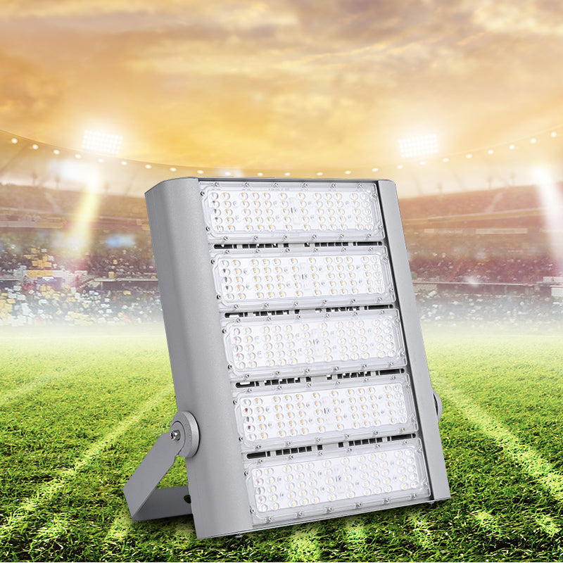 150W Outdoor Bright Led Stadium Flood Lights Daylight 6500K with 3 Modules Adjustable
