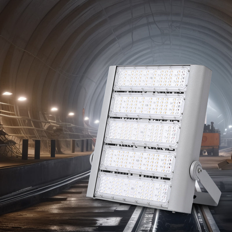 150W Outdoor Bright Led Stadium Flood Lights Daylight 6500K with 3 Modules Adjustable
