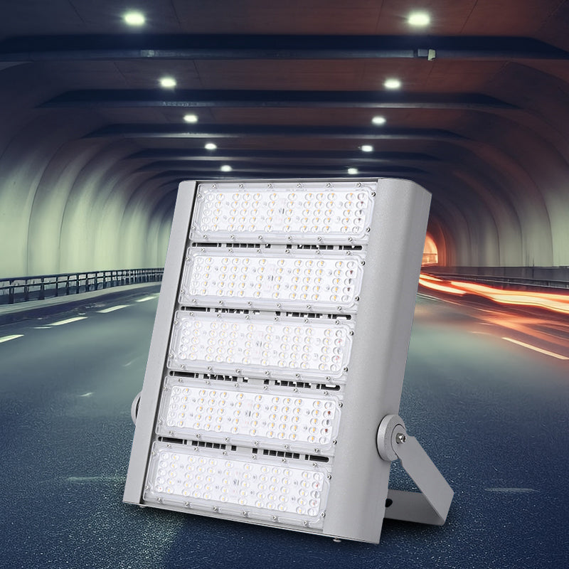 150W Outdoor Bright Led Stadium Flood Lights Daylight 6500K with 3 Modules Adjustable