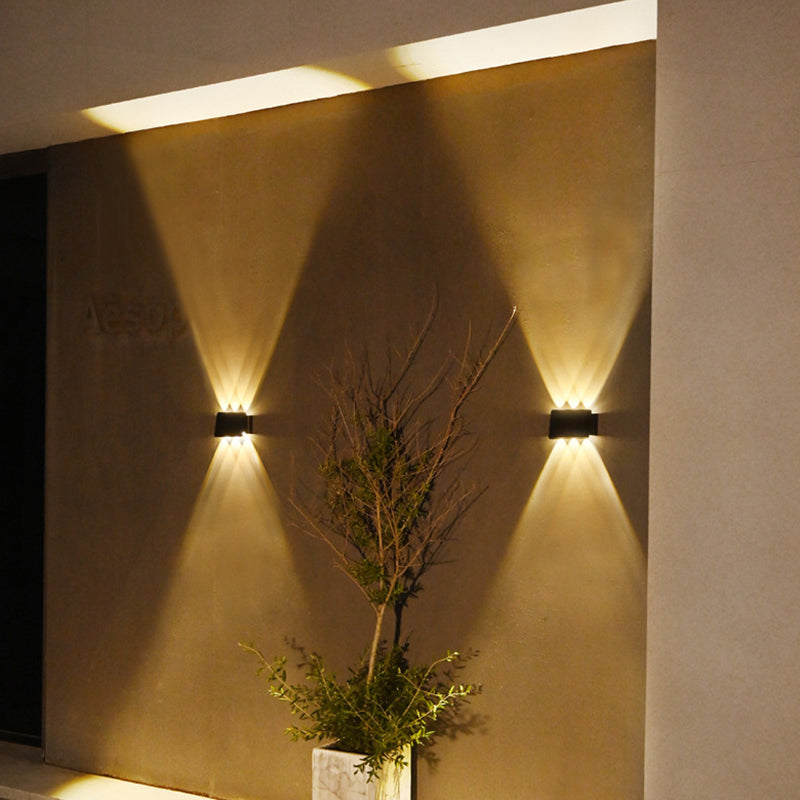 Solar Led Light Outdoor Waterproof Balcony Solar Hight Lights Courtyard Street Landscape Garden Decor Lamp Outdoor Wall Lamp
