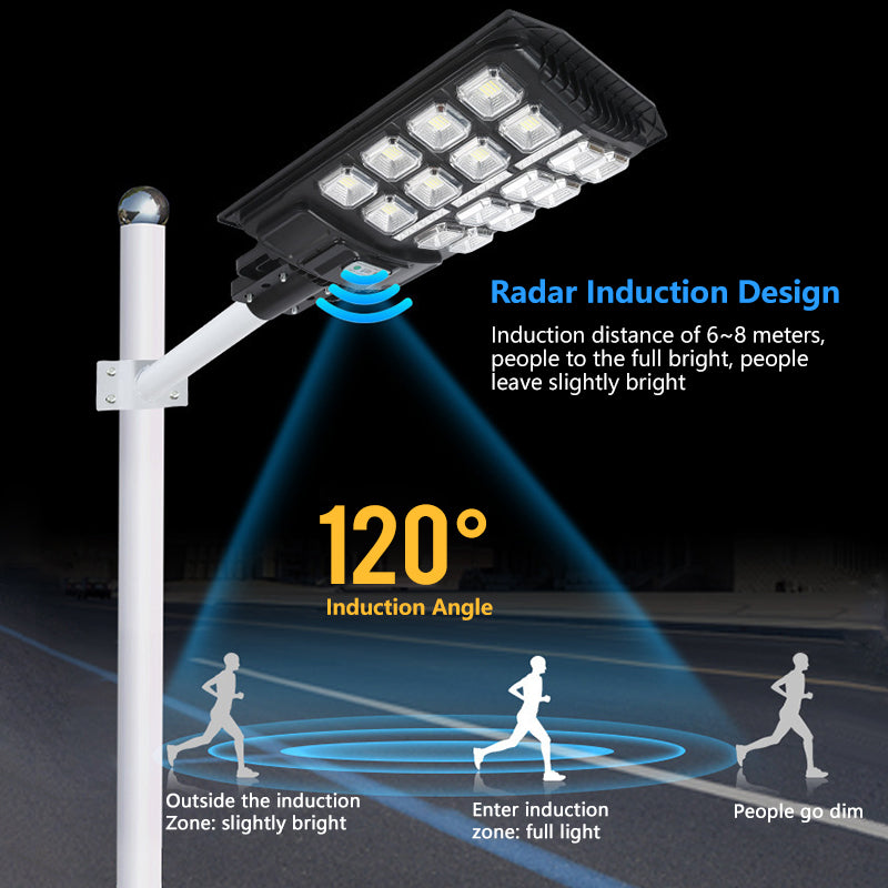 Waterproof All In One 50W 100W 200W Outdoor Street Lights Remote Control Solar Street Lamp with Solar Panel