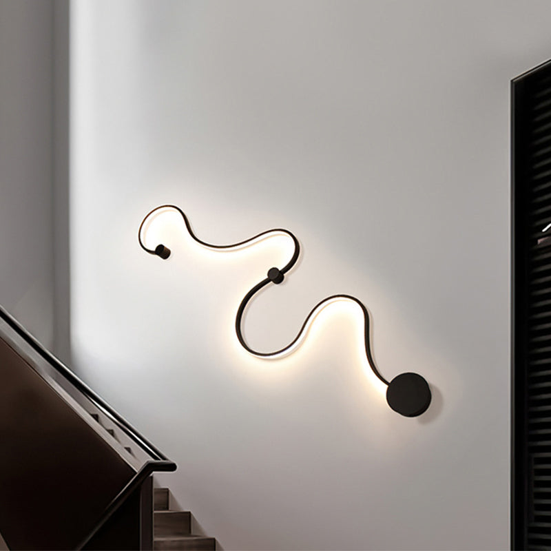 Nordic Style Decorative Living Room Bedroom Interior Snake Wall Light Creative Indoor Modern LED Wall Lamp