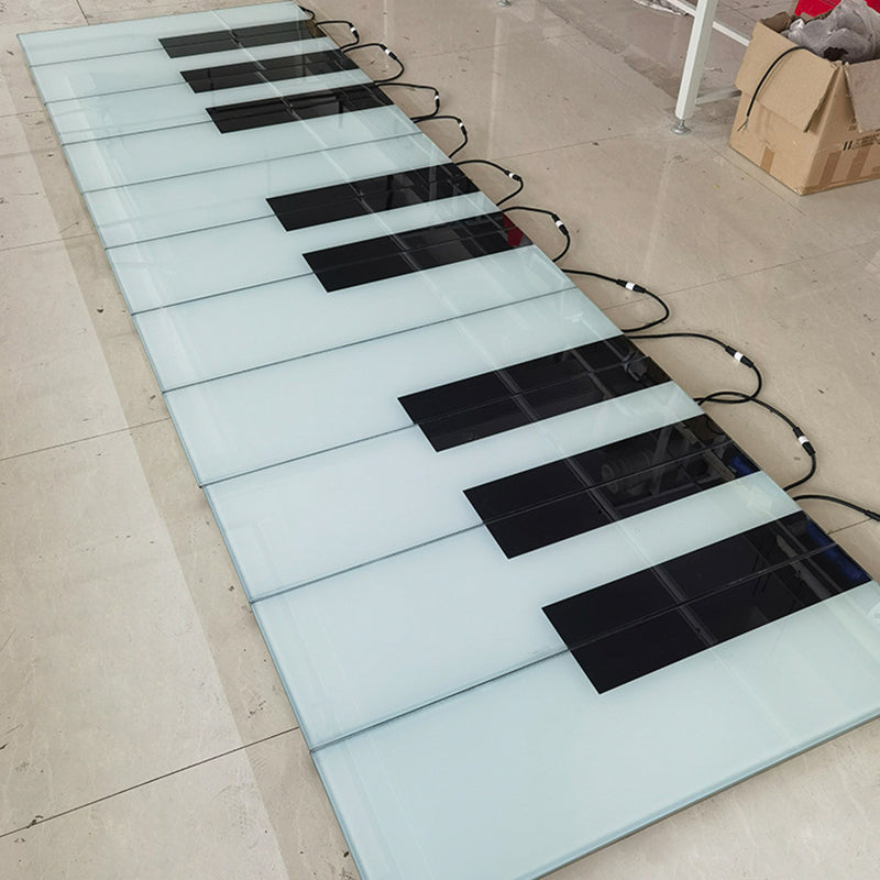 Audio Interaction Programmable RGB Outdoor Interactive LED Dancing Floor Piano