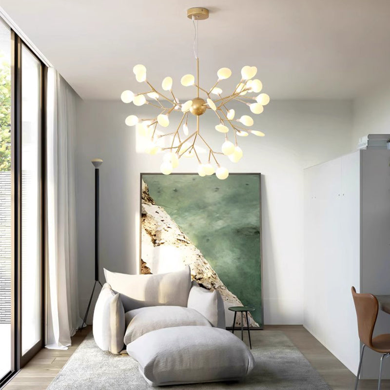 Firefly Chandelier Modern Minimalist Bedroom&Dining Room Lamp New Creative Ins Nordic Lamps Iron Chandeliers Firefly Chandelier