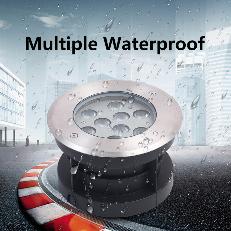 Outdoor inground spotlight waterproof ip65 deck light housing stainless steel rgb recessed ground lamp led underground light