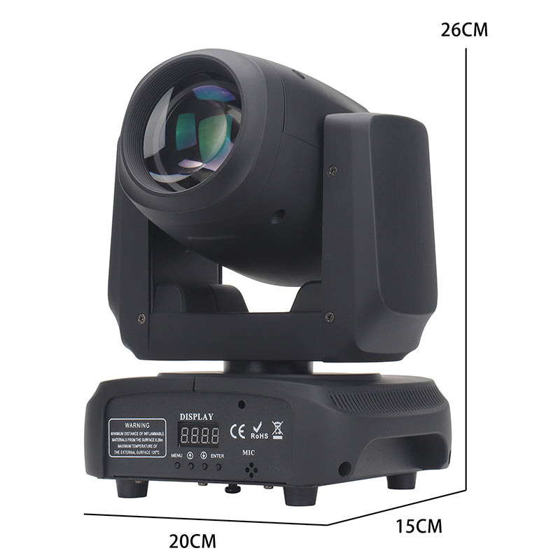 Stage Beam Light Equipment 100W Moving Head 18 Prism Stage Light Mixer With Flight case