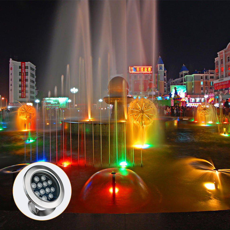 304SS Pool 12V RGB Remote Control Waterproof Fountain Lighting 18W 24W 36W Underwater Led Lamp
