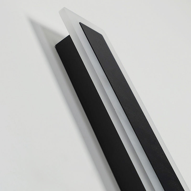 Modern Long Strip LED Porch Linear Light IP65 Villa Sconce Aluminum Outdoor Waterproof Black Garden Light Outdoor Wall Lamp