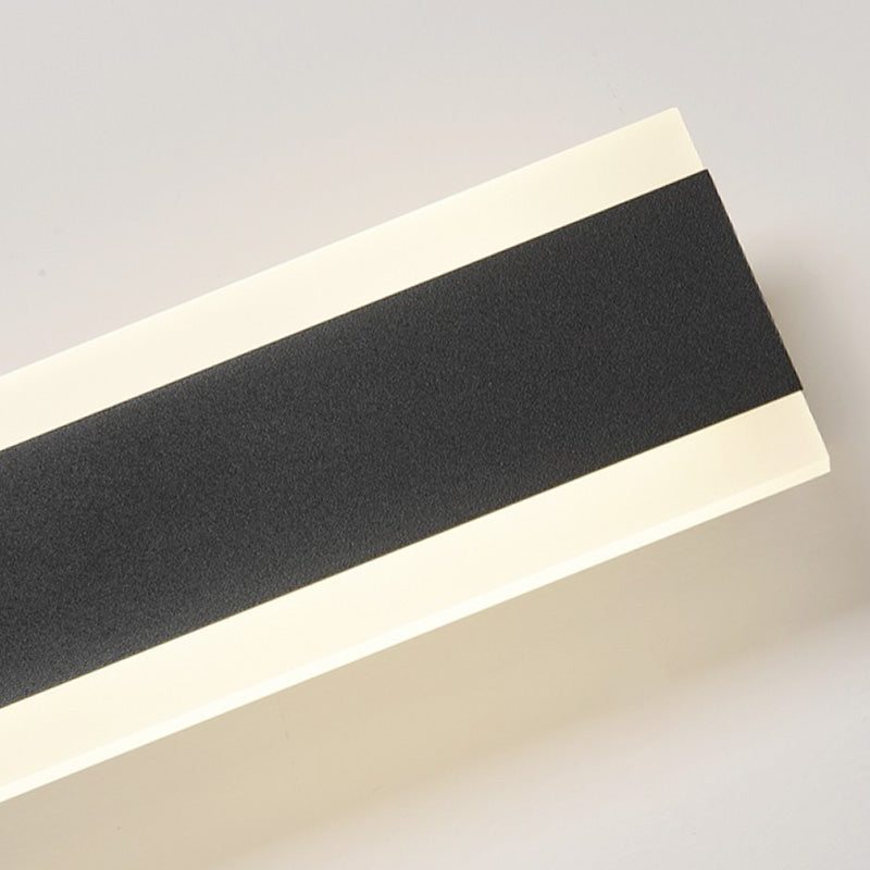 Modern Long Strip LED Porch Linear Light IP65 Villa Sconce Aluminum Outdoor Waterproof Black Garden Light Outdoor Wall Lamp