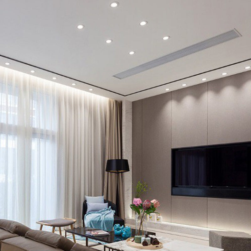 Round Led Indoor Lighting Recessed Mounted Slim Led Panel Light For Home Office Ceiling