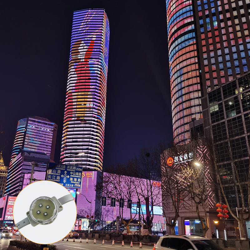 Outdoor Wall Lighting Colorful Point Light Source LED RGB Pixel Lamp