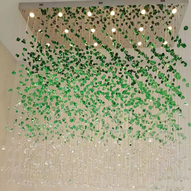 Customized Luxury Crystal Chandelier Hotel Project Lamp LED Pendant Light