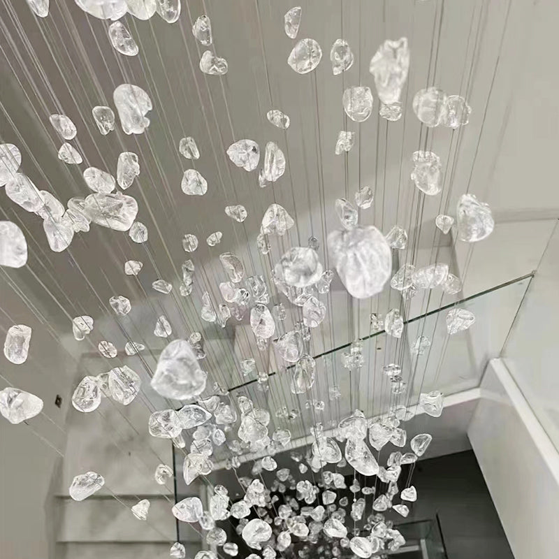 New Design Led Chandelier Hotel Lobby Large Hotel Custom Large Project Crystal chandelier Hotel Engineering Chandelier