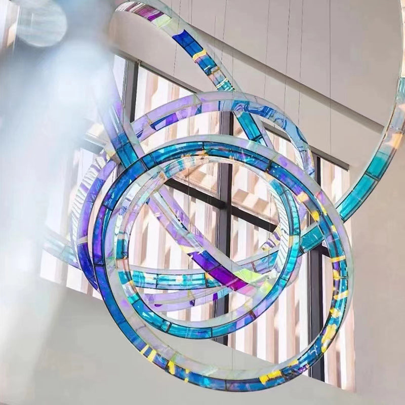 New Design Led Chandelier Hotel Lobby Large Hotel Custom Large Project Crystal chandelier Hotel Engineering Chandelier